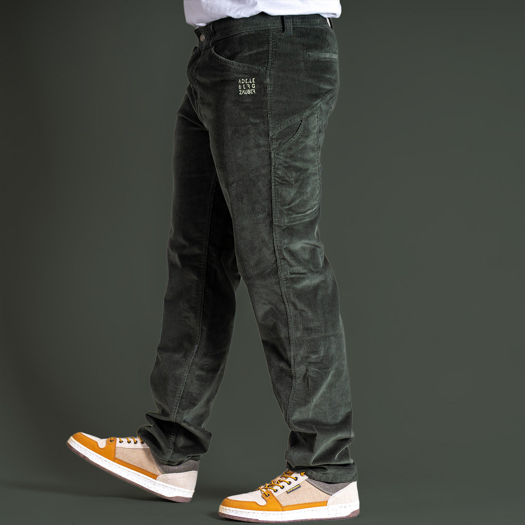 Andrew Organic Cordhose Herren Dunkel Grün – Ansicht 1