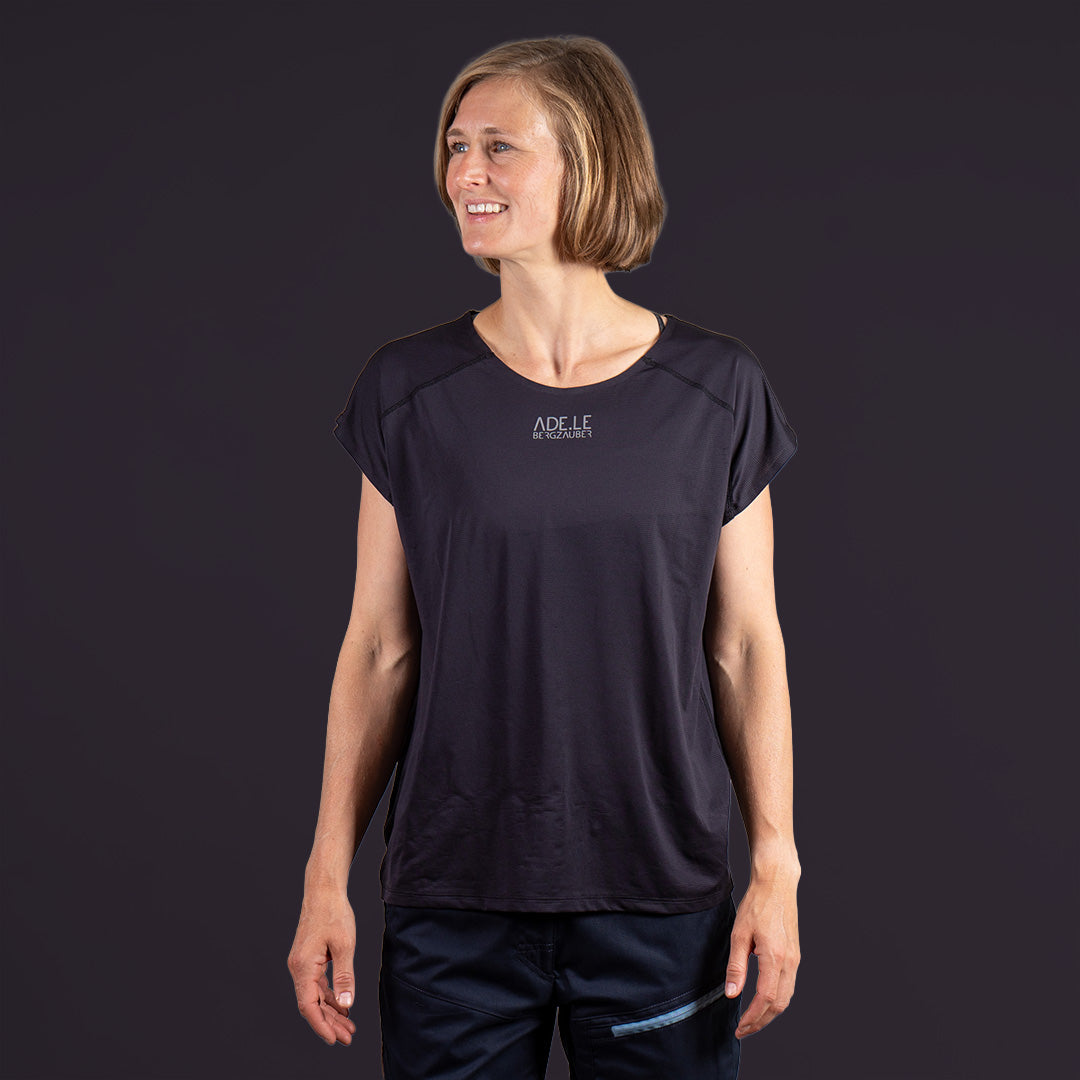 Anja Trail Shirt Damen schwarz – Ansicht 1