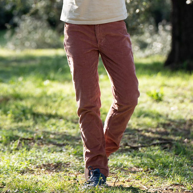 Annabel Organic Cordhose Damen altrosa – Ansicht 2