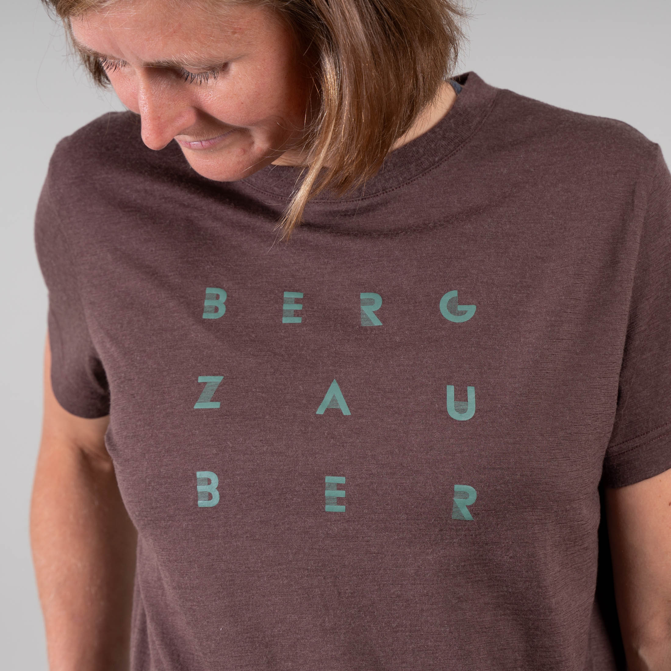Aria Merino Shirt Damen braun – Ansicht 5