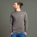 Benno 100% Merino Strickpullover Herren Grün Braun gemustert – Ansicht 1
