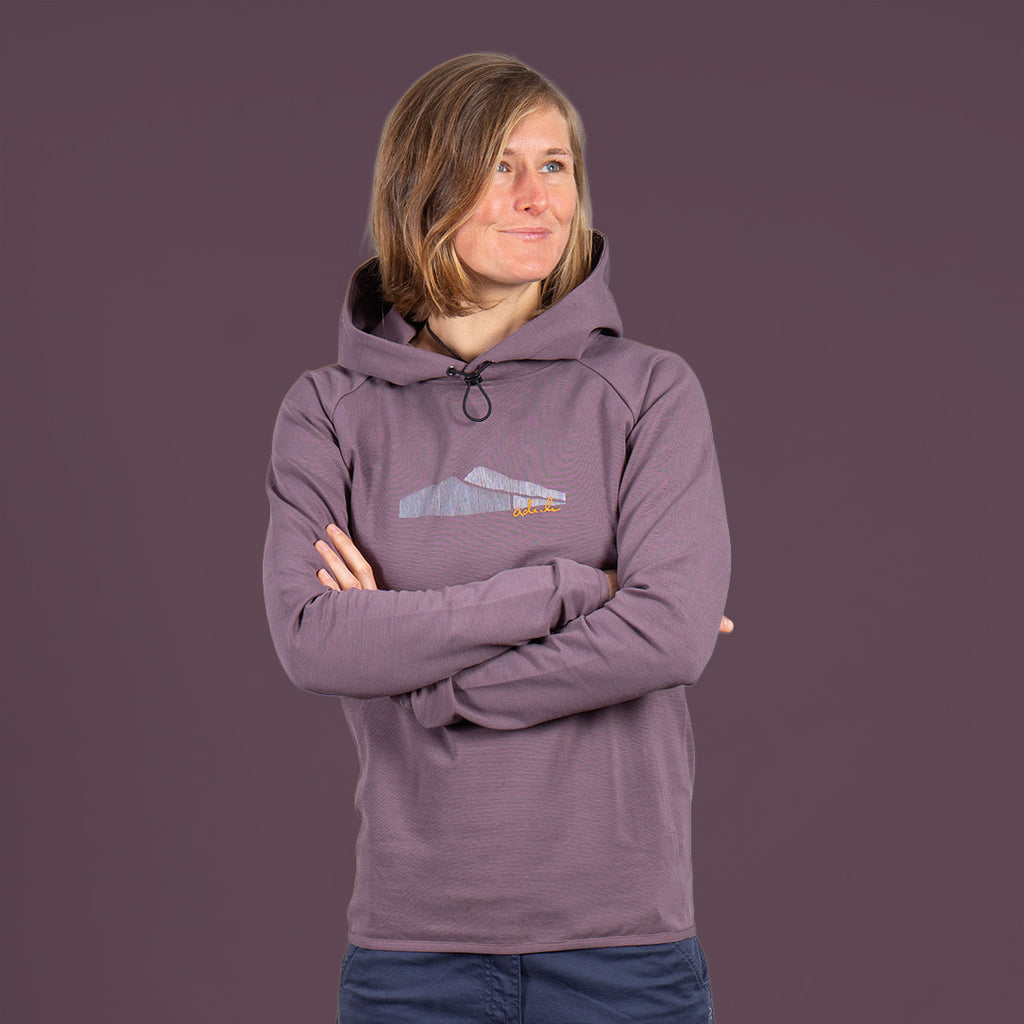 Bettina Outdoor Hoody Damen Flieder – Ansicht 1