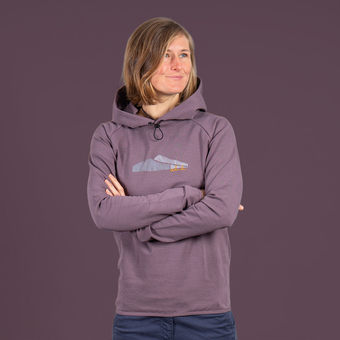 Bettina Outdoor Hoody Damen Flieder – Ansicht 1