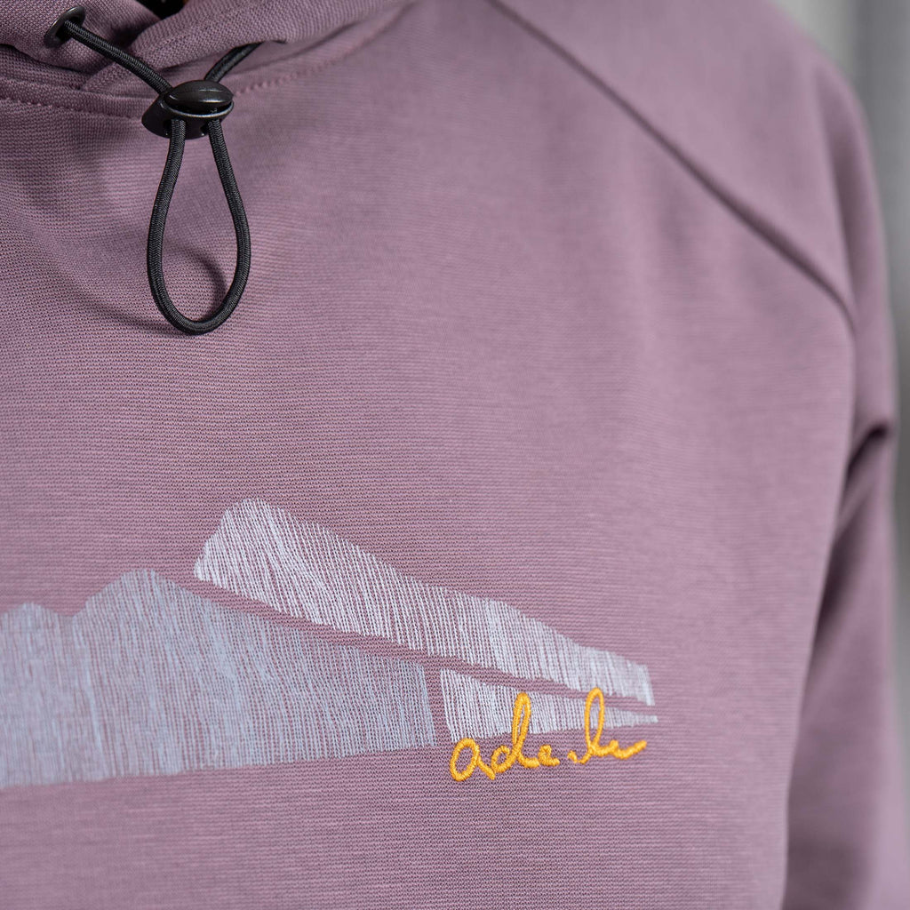Bettina Outdoor Hoody Damen Flieder – Ansicht 6