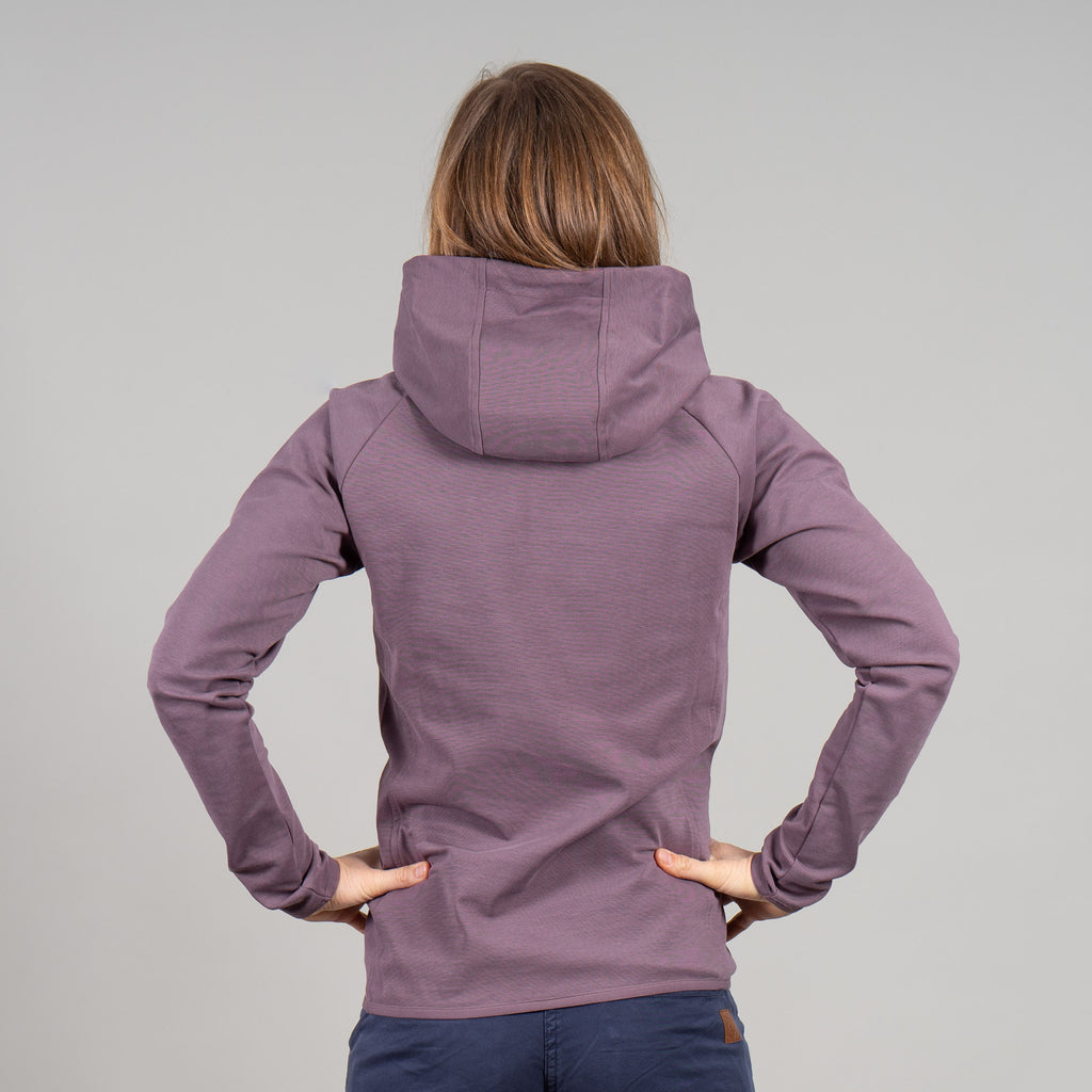 Bettina Outdoor Hoody Damen Flieder – Ansicht 4