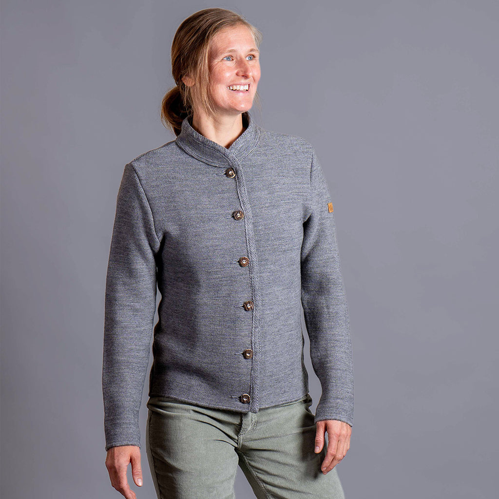 Bianca Bio Trachtenjanker Damen Grau – Ansicht 4
