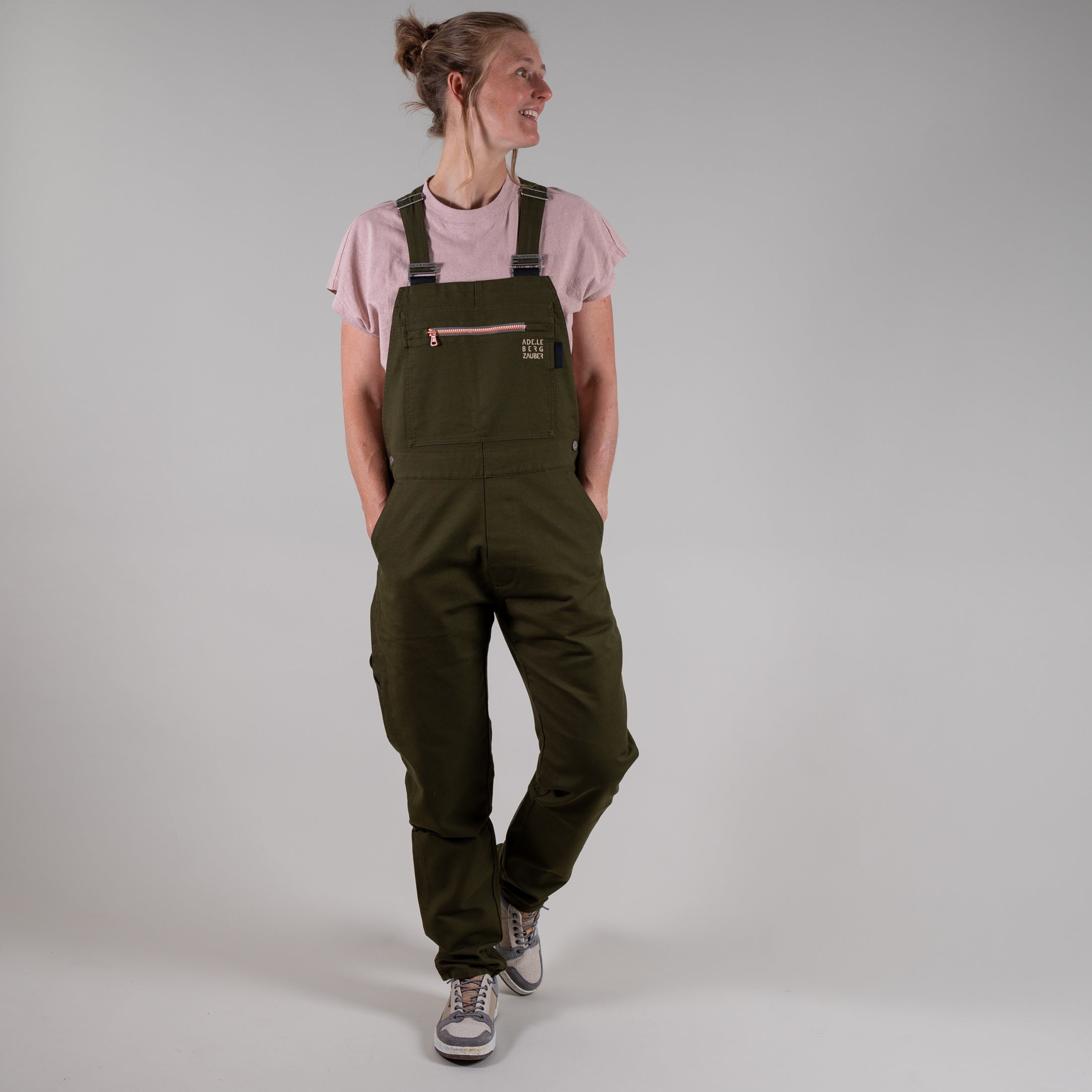 Leonie Bio Latzhose Grün Damen – Ansicht 3