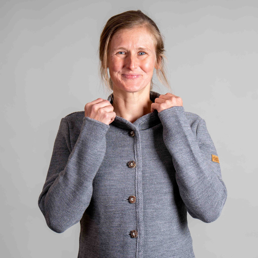 Bianca Bio Trachtenjanker Damen Grau – Ansicht 3
