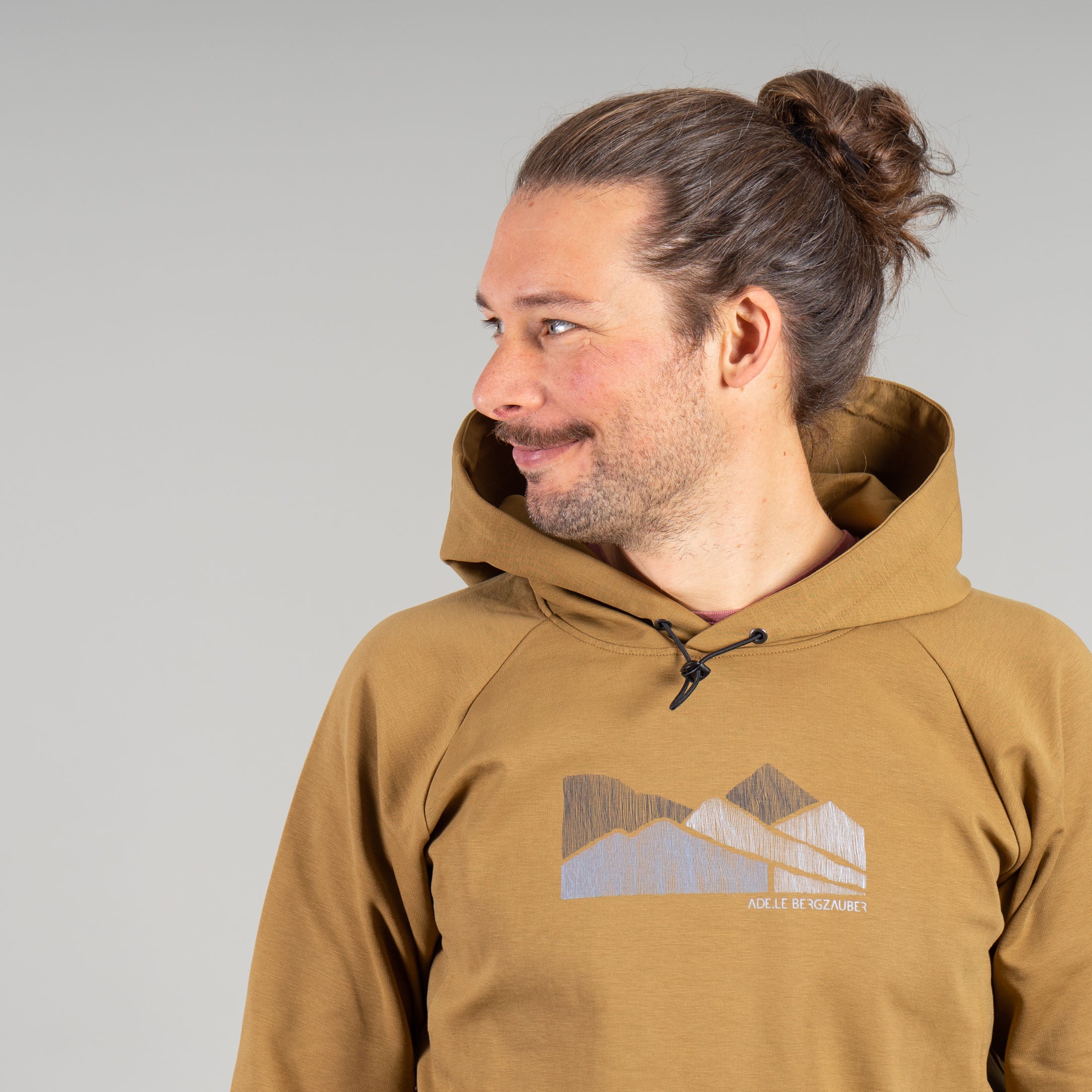 Carl Outdoor Hoody Herren Goldbeige – Ansicht 6
