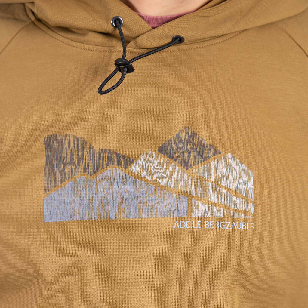 Carl Outdoor Hoody Herren Goldbeige – Ansicht 7