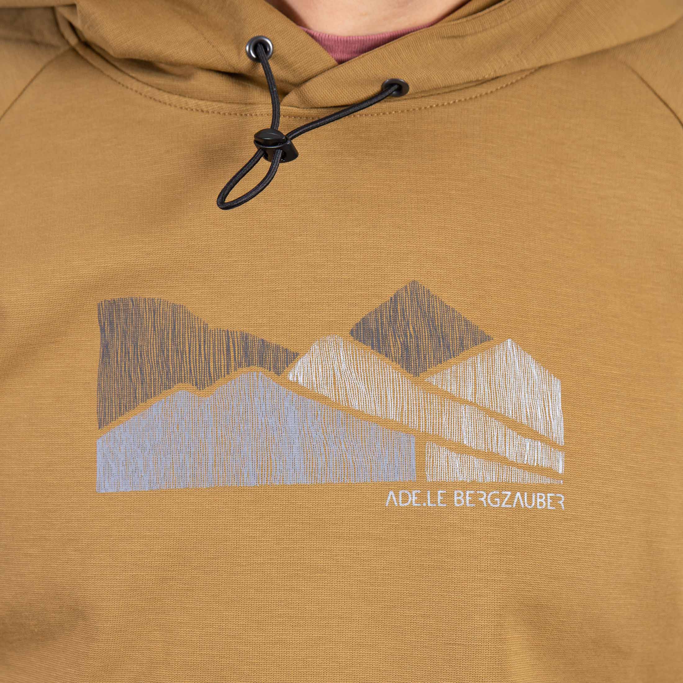 Carl Outdoor Hoody Herren Goldbeige – Ansicht 7