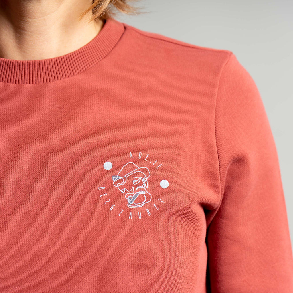 Carmen Organic Sweater Damen Altrosa – Ansicht 5