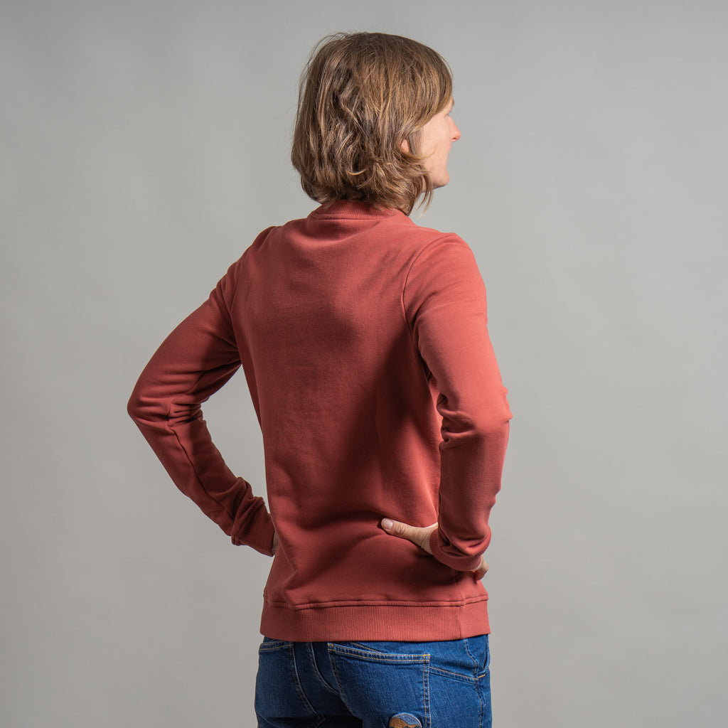Carmen Organic Sweater Damen Altrosa – Ansicht 4