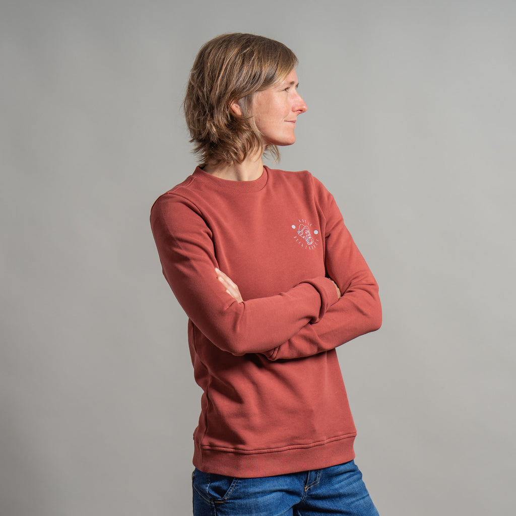 Carmen Organic Sweater Damen Altrosa – Ansicht 7