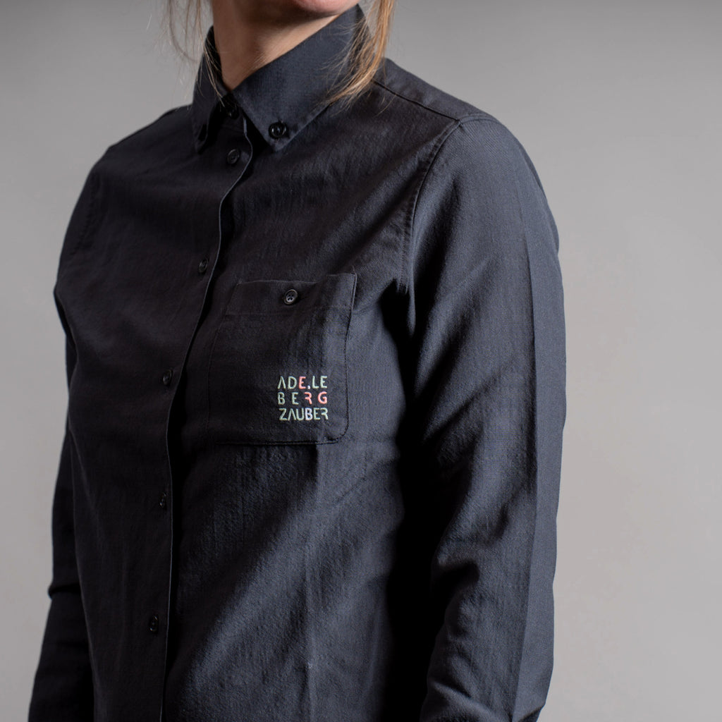 Carolin 100% Merino Hemd Anthrazit – Ansicht 4