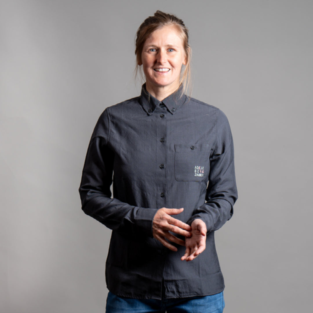 Carolin 100% Merino Hemd Anthrazit – Ansicht 6