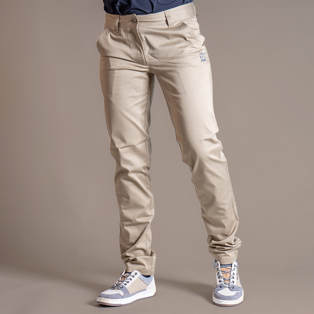 Charlotte Organic Relax Chino Beige – Damen Chinohose aus Bio-Baumwolle
