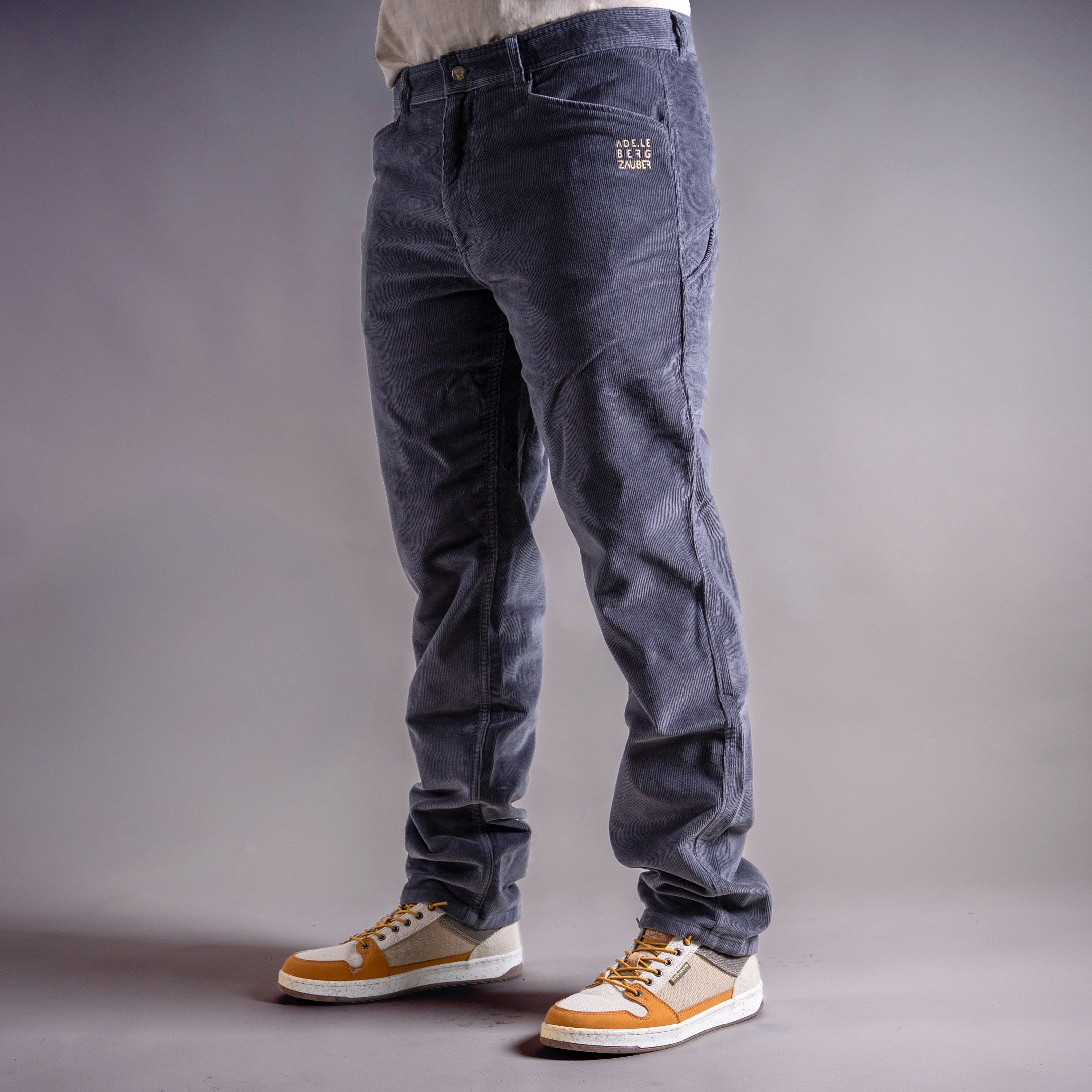 Noa Organic Cordhose Herren Grau – Ansicht 1