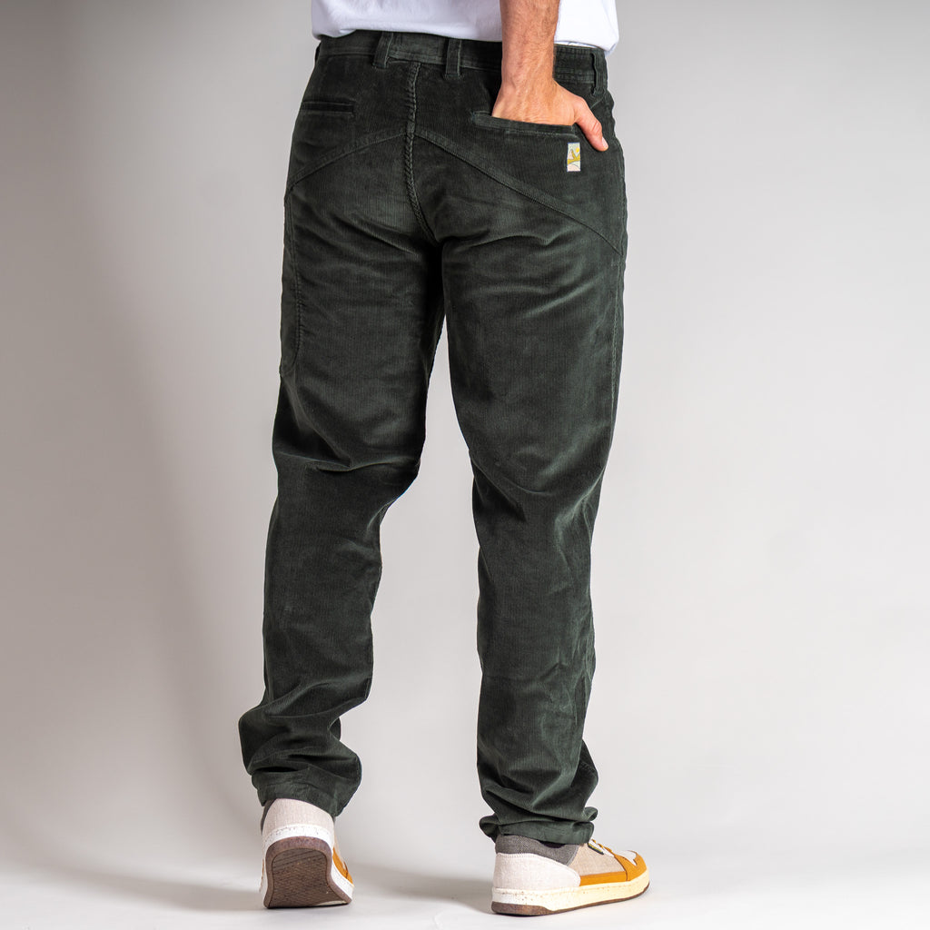 Andrew Organic Cordhose Herren Dunkel Grün – Ansicht 4