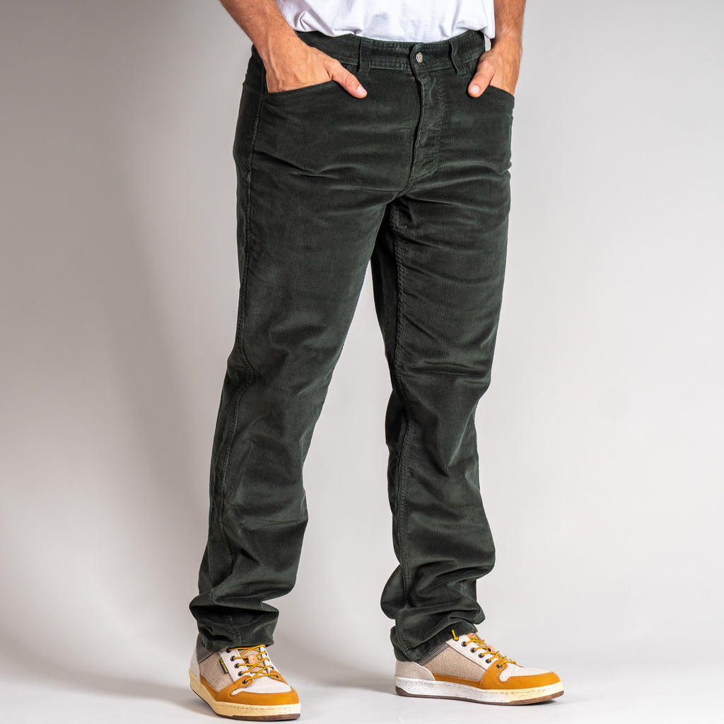 Andrew Organic Cordhose Herren Dunkel Grün – Ansicht 6