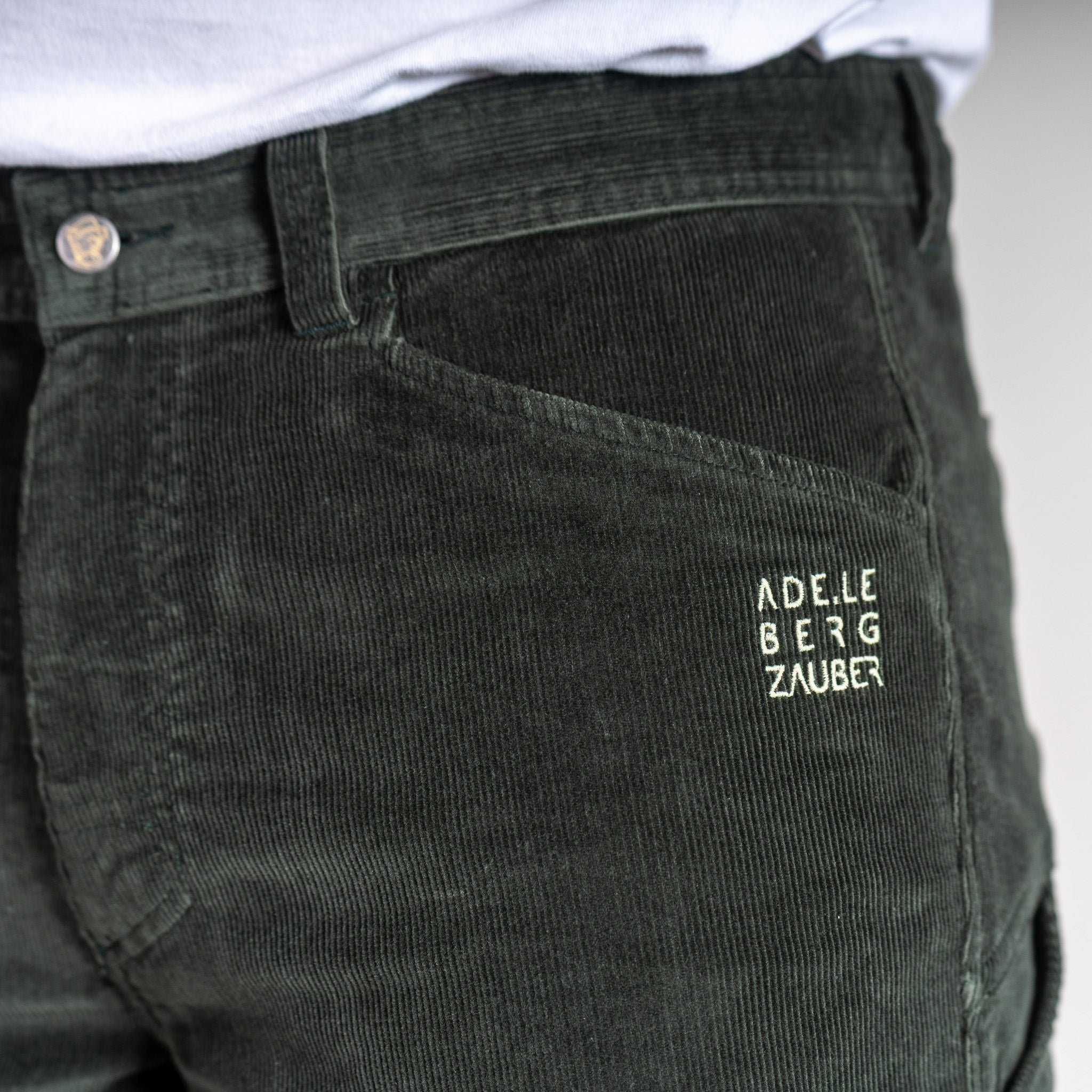 Andrew Organic Cordhose Herren Dunkel Grün – Ansicht 7