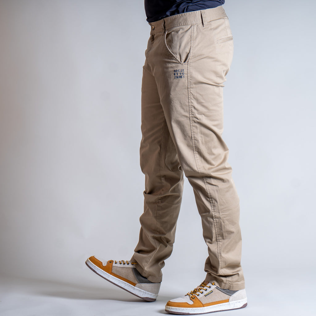 Daniel Organic Relax Chino Herren Beige – Ansicht 3