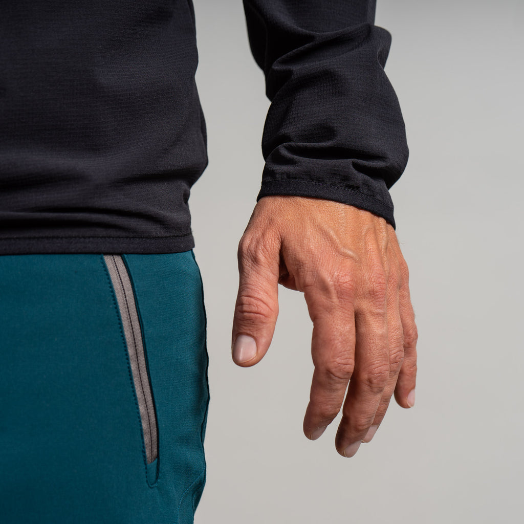 Jens Funktionspullover Herren Schwarz – Ansicht 5