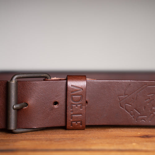 Adele Ledergürtel Unisex Braun – Ansicht 1