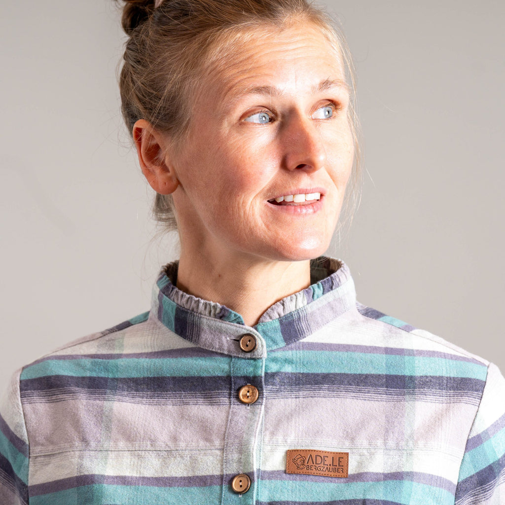 Heike Organic Flanellhemd Damen Karomuster – Ansicht 5