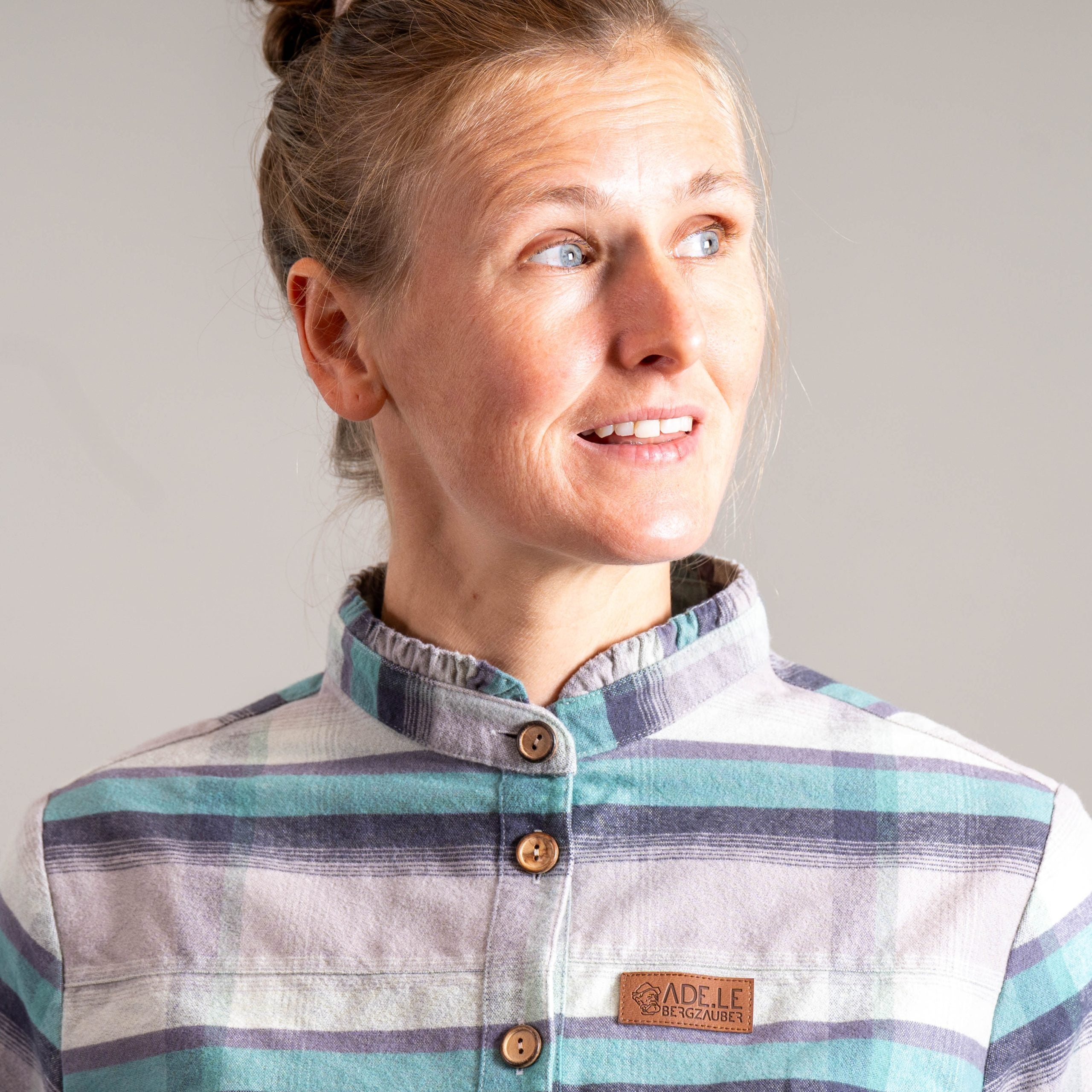 Heike Organic Flanellhemd Damen Karomuster – Ansicht 5