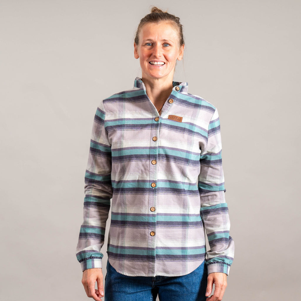 Heike Organic Flanellhemd Damen Karomuster – Ansicht 8