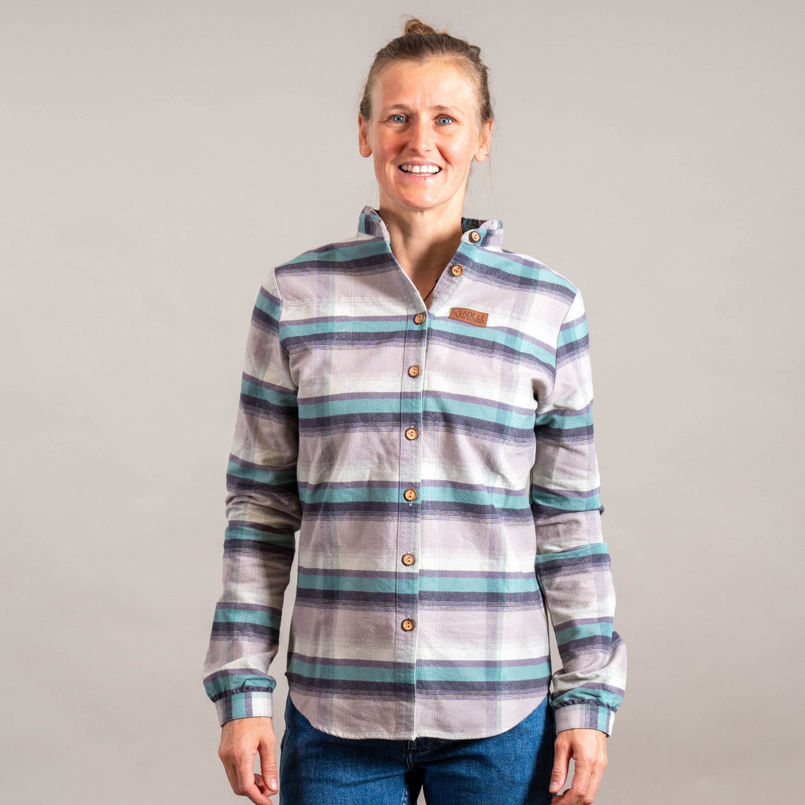 Heike Organic Flanellhemd Damen Karomuster – Ansicht 8