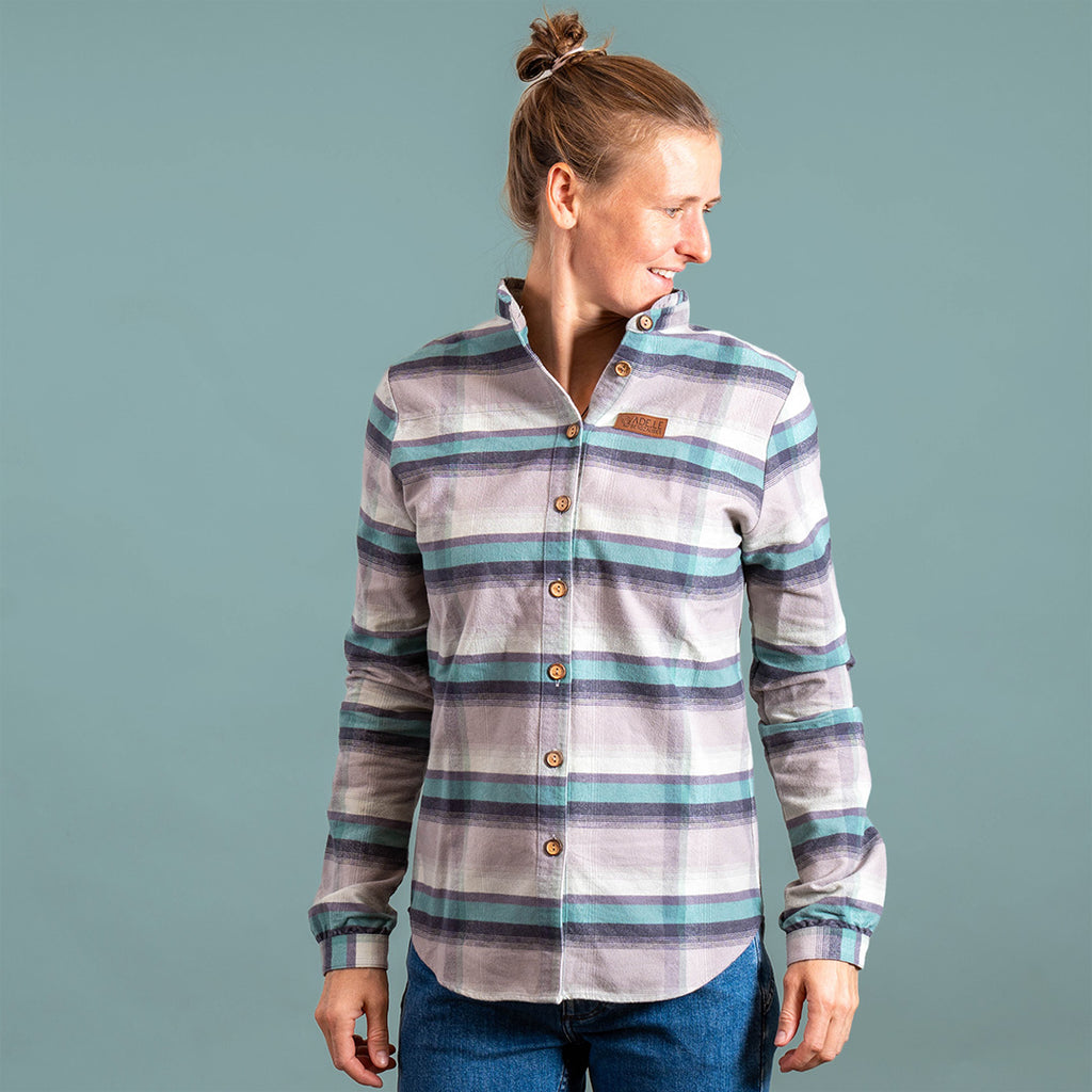 Heike Organic Flanellhemd Damen Karomuster – Ansicht 1