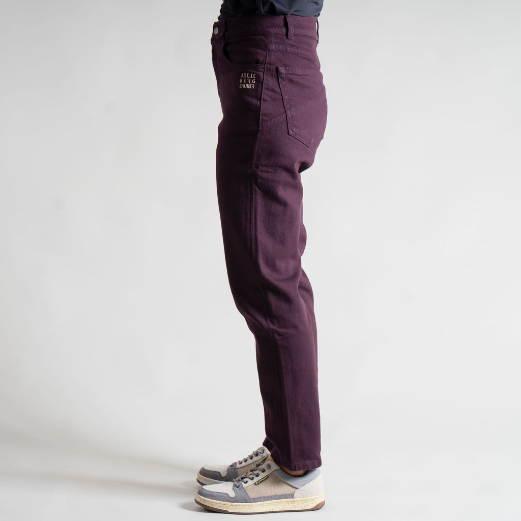 Helen Organic Mum Jeans Damen Bordeaux – Ansicht 3