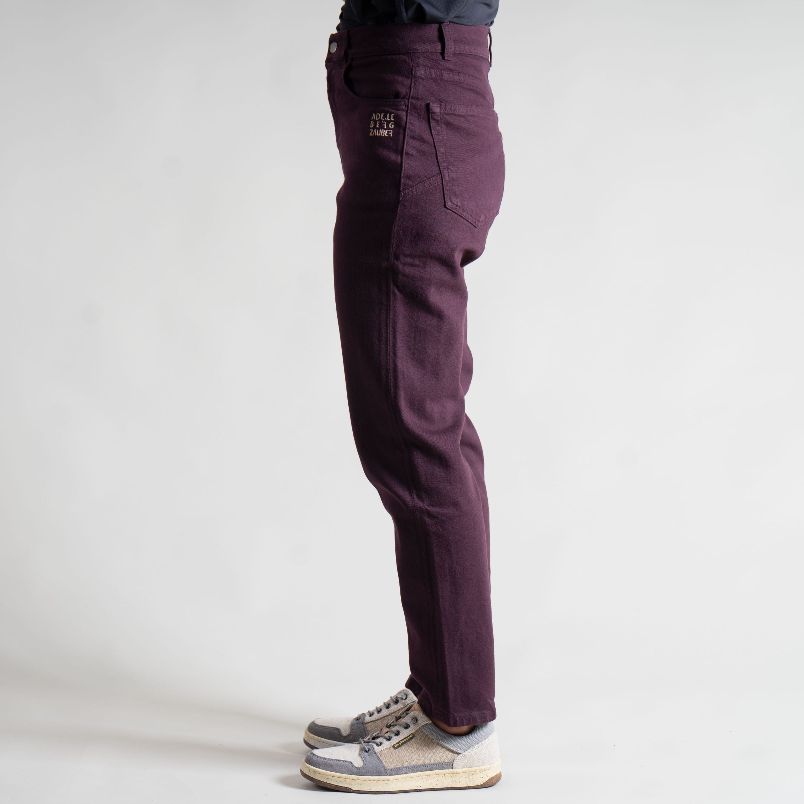 Helen Organic Mum Jeans Damen Bordeaux – Ansicht 3