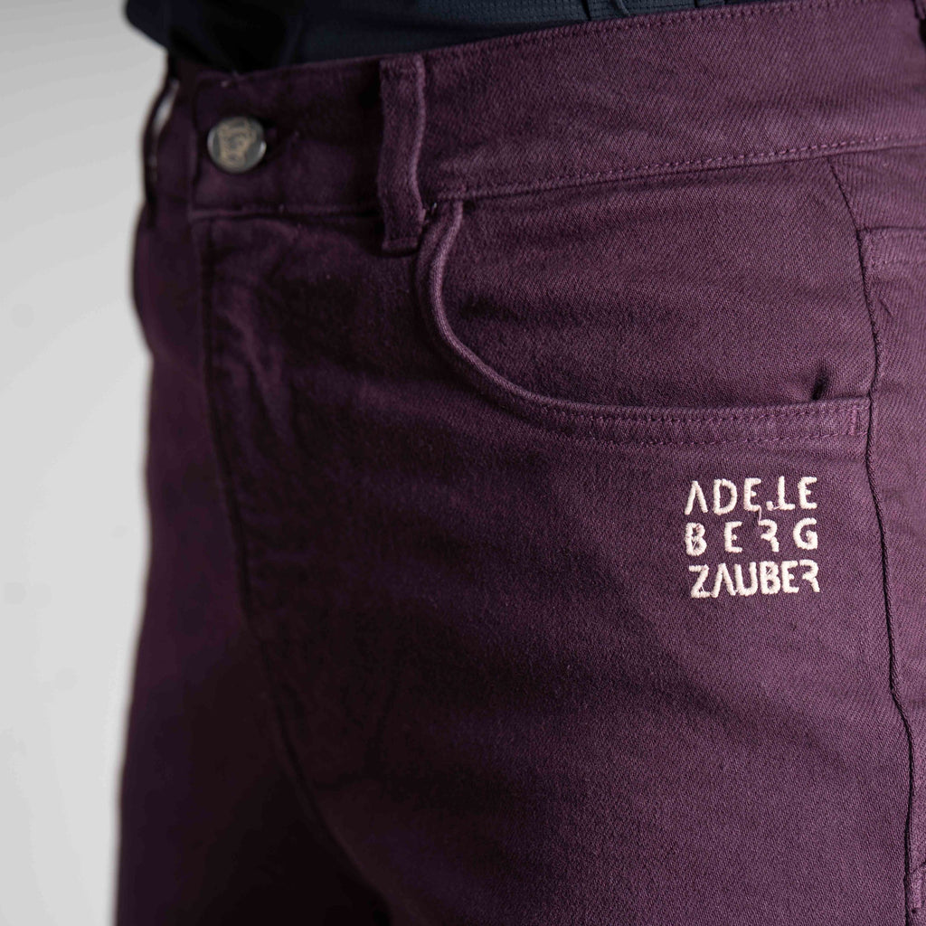 Helen Organic Mum Jeans Damen Bordeaux – Ansicht 5