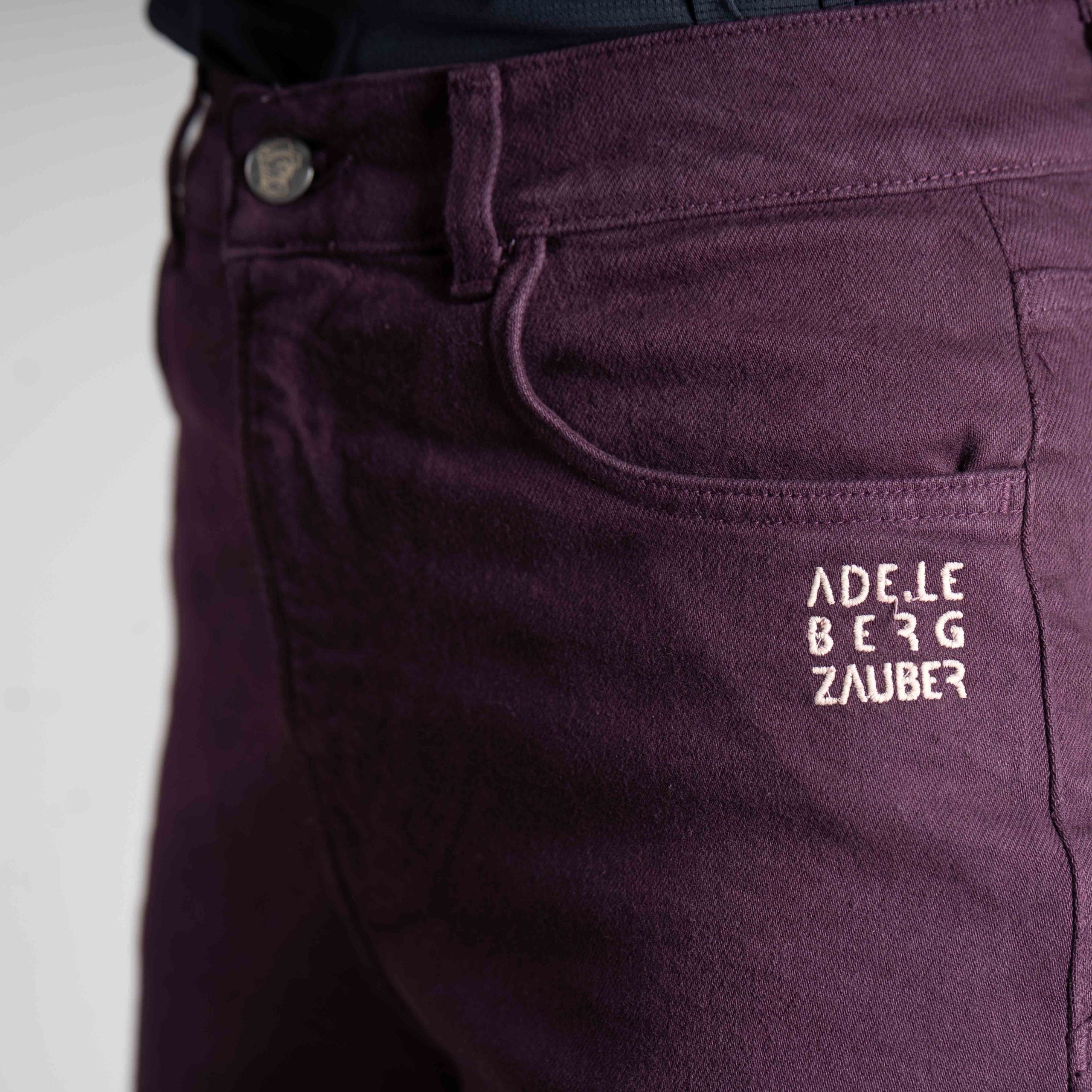 Helen Organic Mum Jeans Damen Bordeaux – Ansicht 5