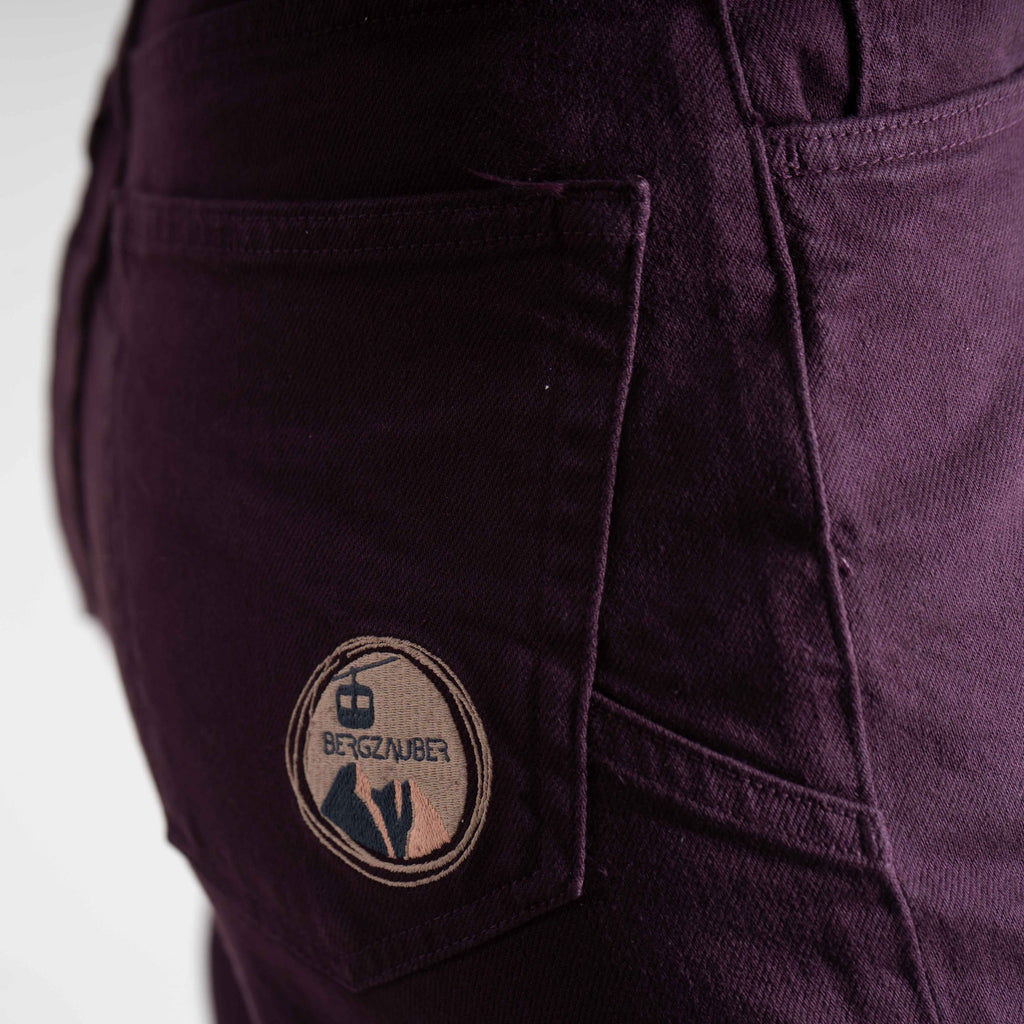 Helen Organic Mum Jeans Damen Bordeaux – Ansicht 6