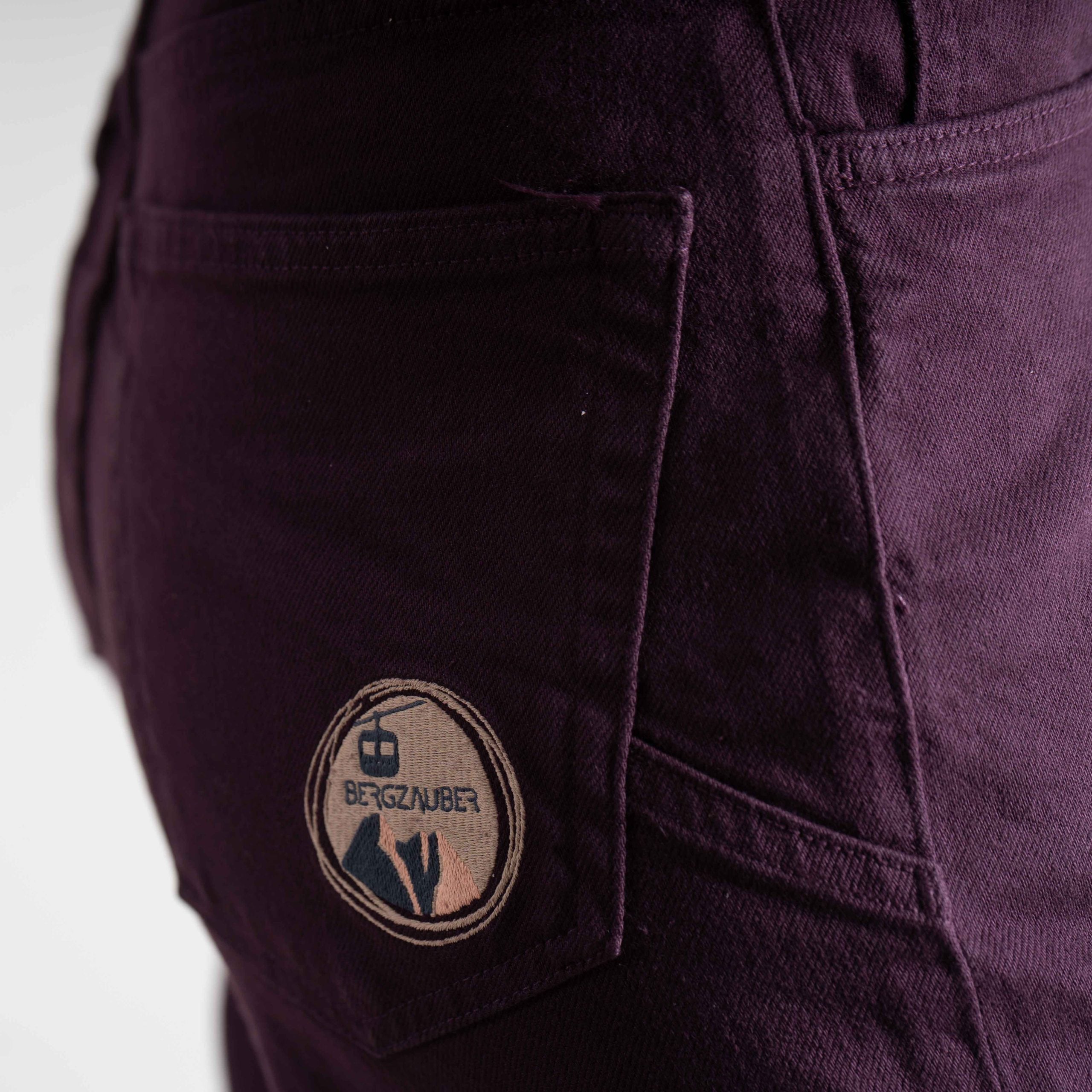 Helen Organic Mum Jeans Damen Bordeaux – Ansicht 6