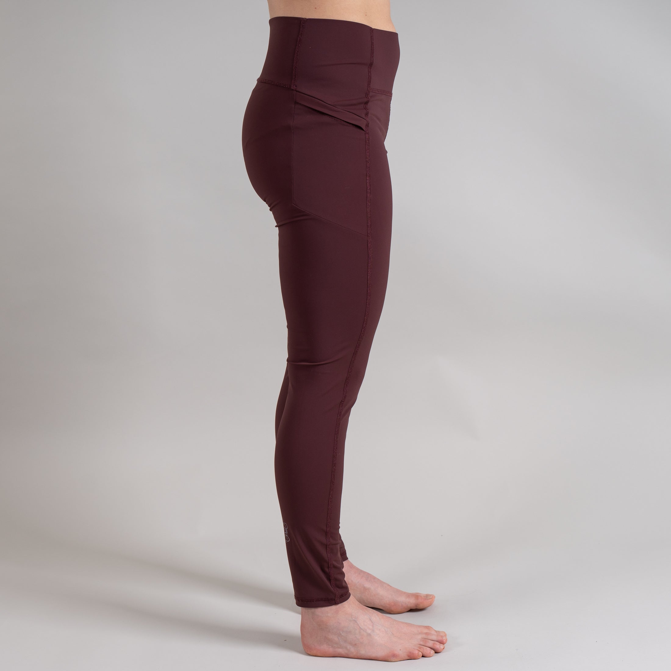 Jasmin Outdoor Leggings Damen Weinrot – Ansicht 5