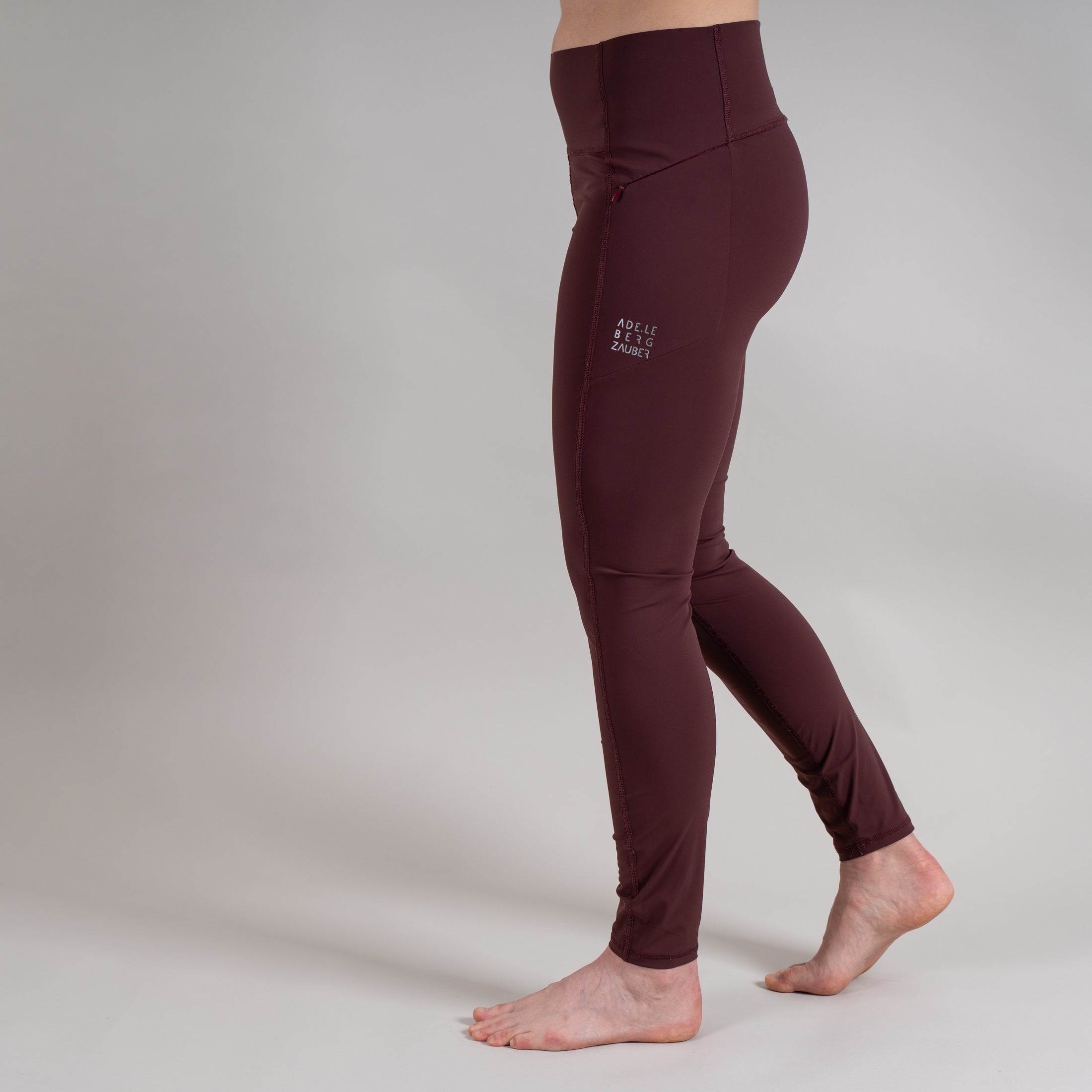 Jasmin Outdoor Leggings Damen Weinrot – Ansicht 6