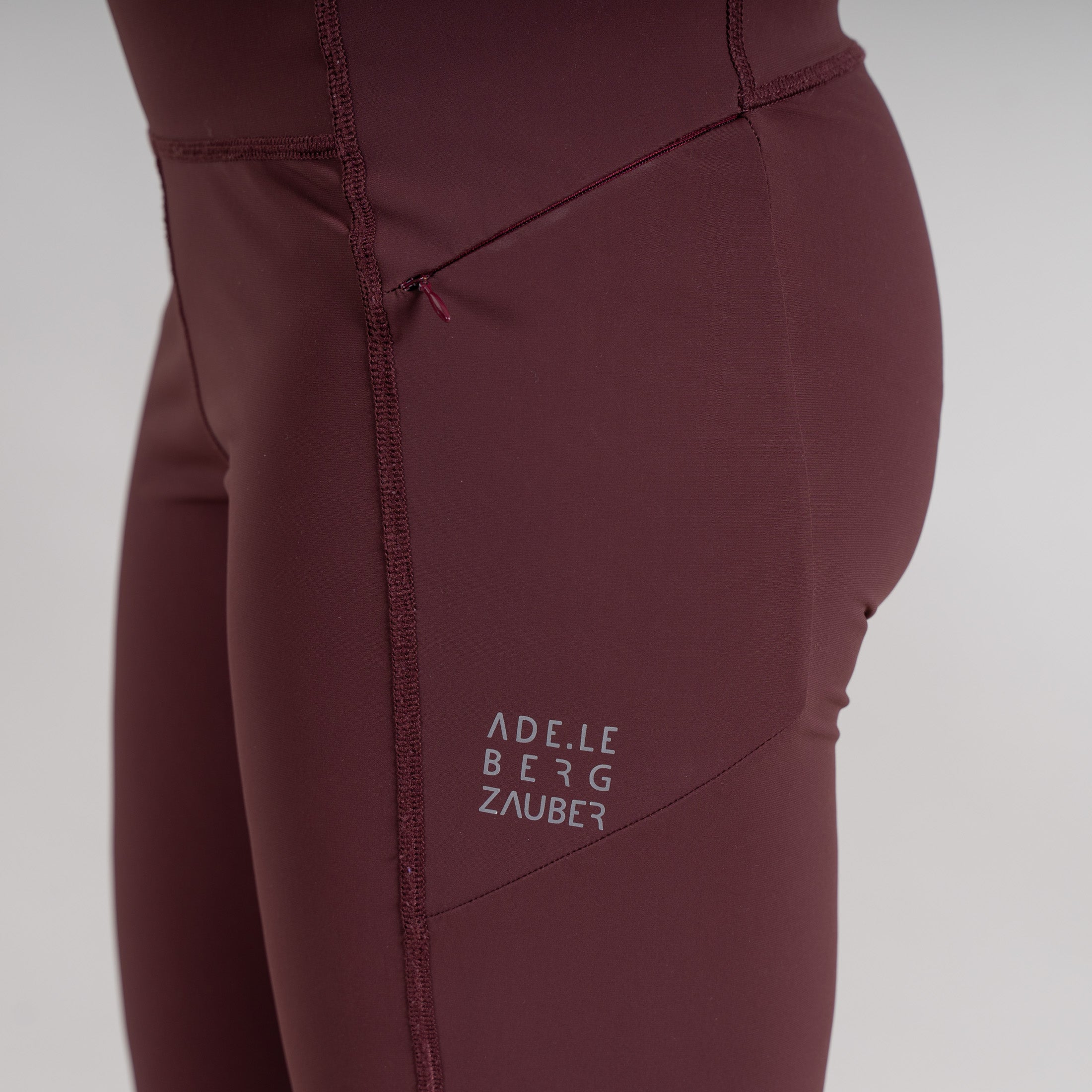Jasmin Outdoor Leggings Damen Weinrot – Ansicht 10