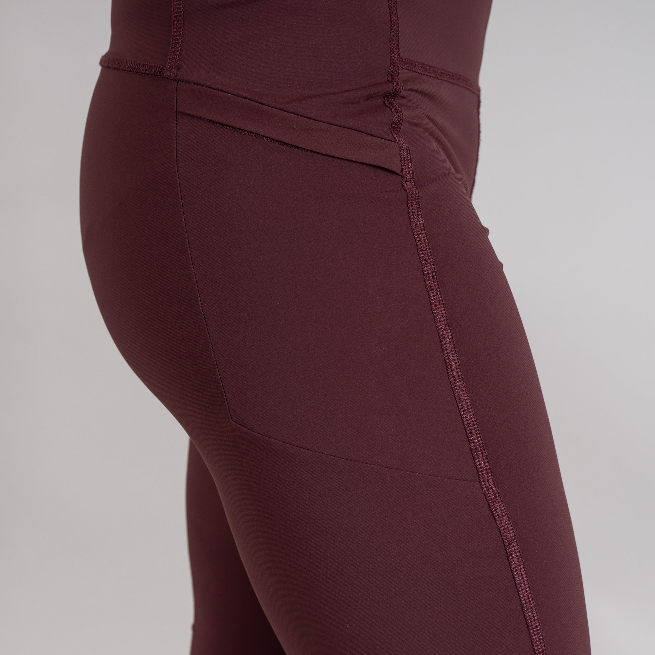 Jasmin Outdoor Leggings Damen Weinrot – Ansicht 8