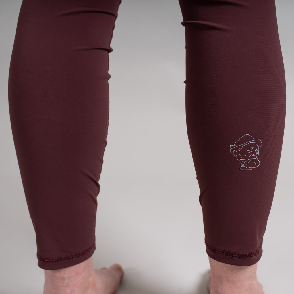 Jasmin Outdoor Leggings Damen Weinrot – Ansicht 9