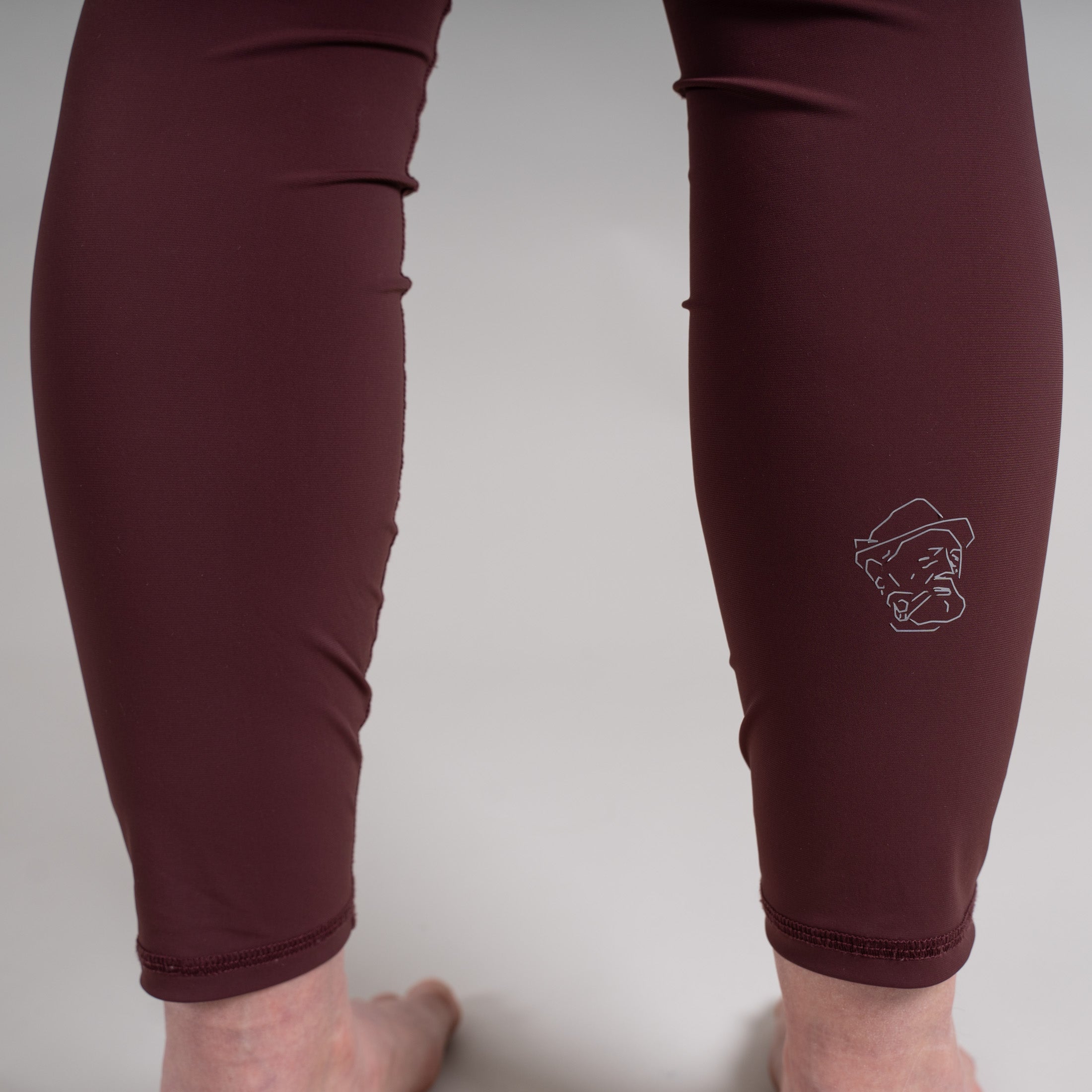 Jasmin Outdoor Leggings Damen Weinrot – Ansicht 9