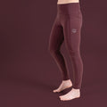 Jasmin Outdoor Leggings Damen Weinrot – Ansicht 1