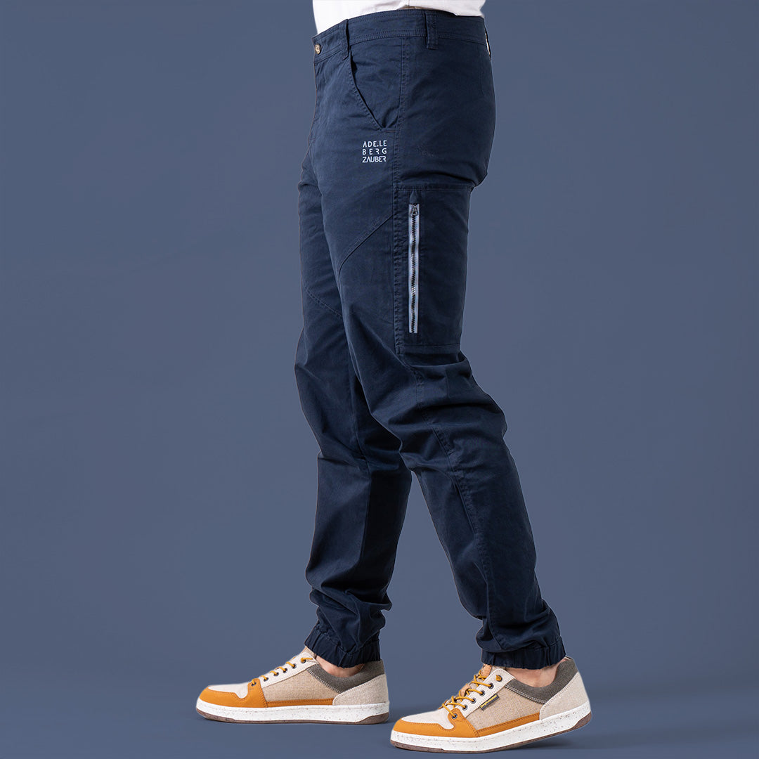 Johan Organic Climb & Relax Hose Herren dunkelblau – Ansicht 1