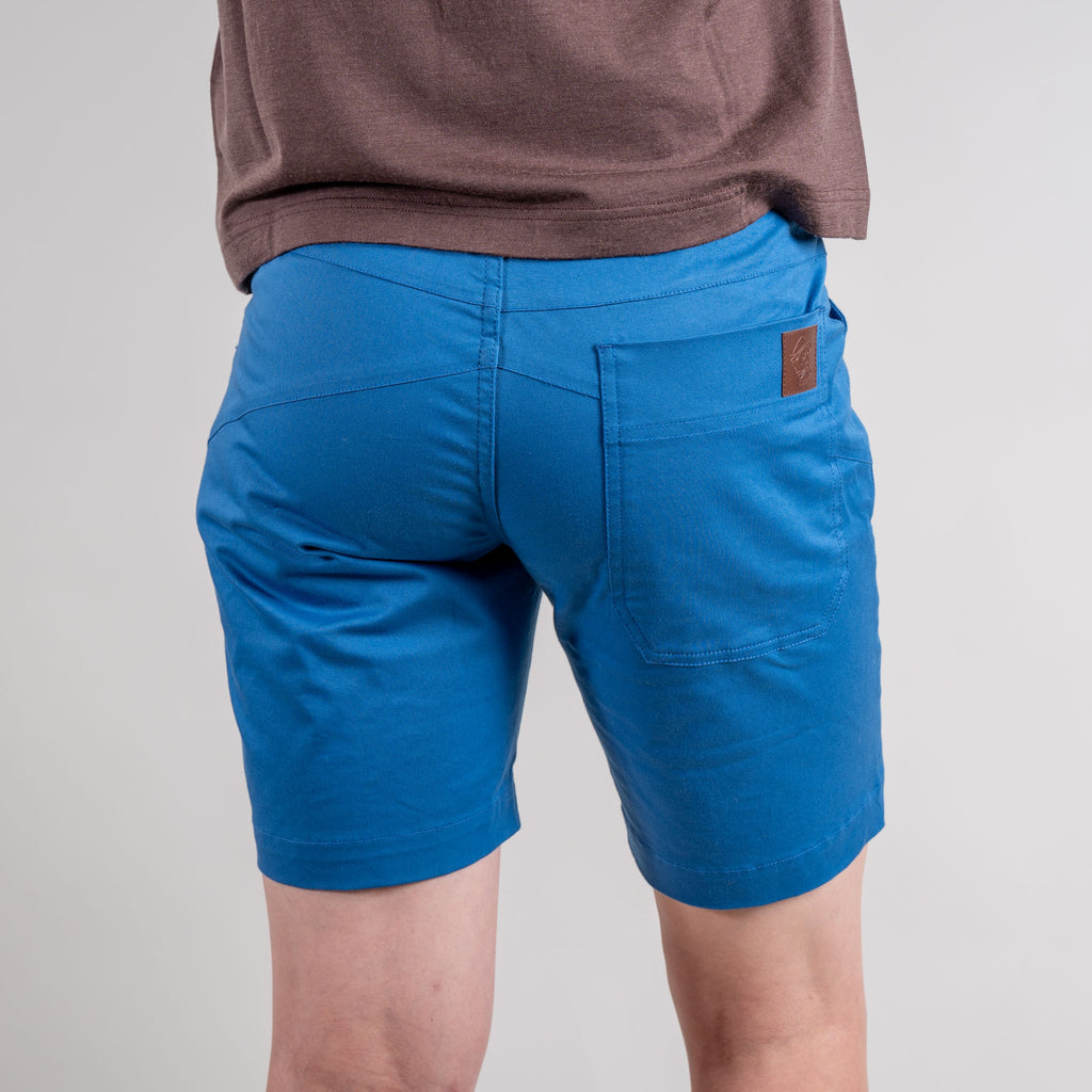 Julia Organic Climb & Relax Short Blau - Rückansicht