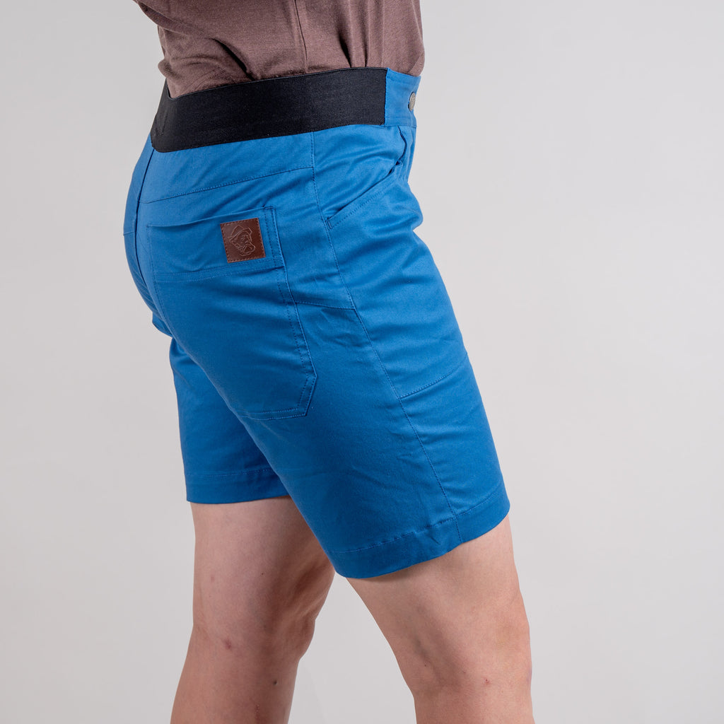 Julia Organic Climb & Relax Short Blau - Rückansicht Detail