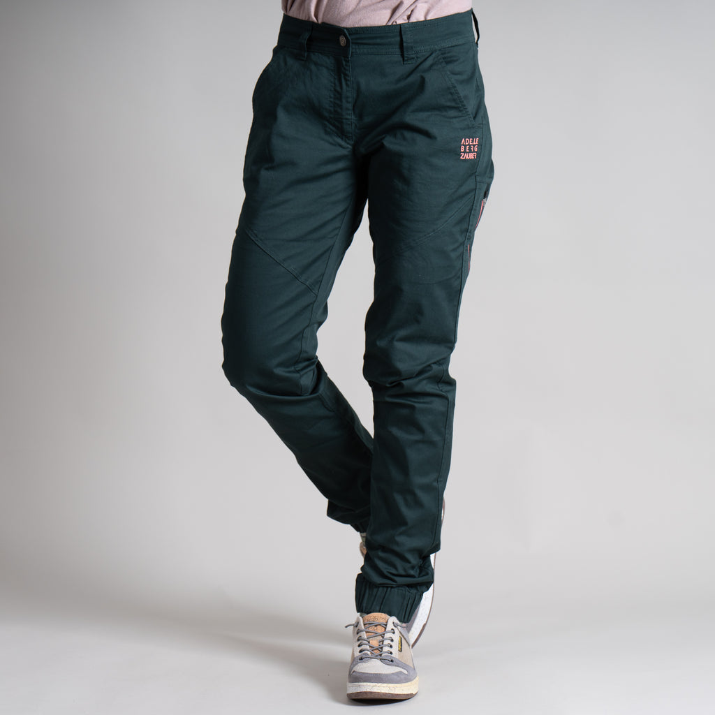Larissa Organic Climb & Relax Hose Damen Dunkel Grün – Ansicht 3